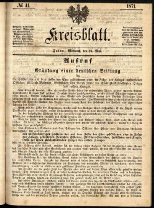 Ausgabe vom Mittwoch, den 24. Mai 1871.