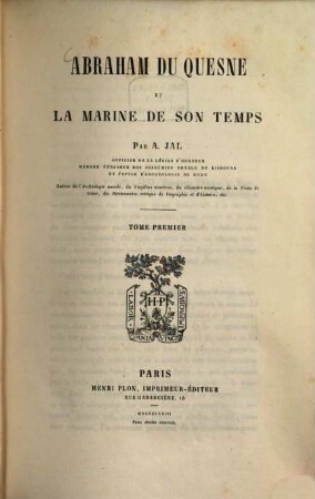 Abraham du Quesne et la Marine de son temps, 1