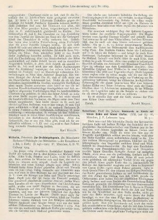 404-405 [Rezension] Schnitzer, Joseph, Savonarola im Streite mit seinem Orden und seinem Kloster