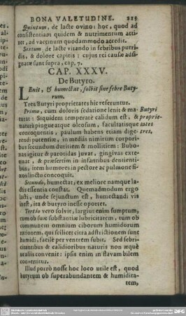 Cap. XXXV. De Butyro