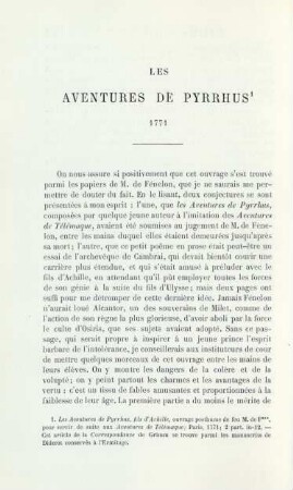 Les aventures de Pyrrhus