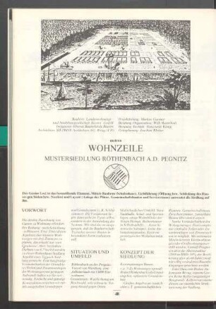 Wohnzeile. Mustersiedlung Röthenbach a. d. Pegnitz (Metron-Architekten)