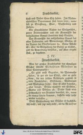 IV. Fruchtbarkeit.