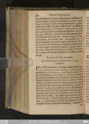 Epist. LXIV. Bruxellam. Alphonso Cuevio, S. R. E. Cardinali.