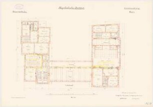Universität Breslau Physikalisches Institut: Grundriss 1. Obergeschoss 1:100
