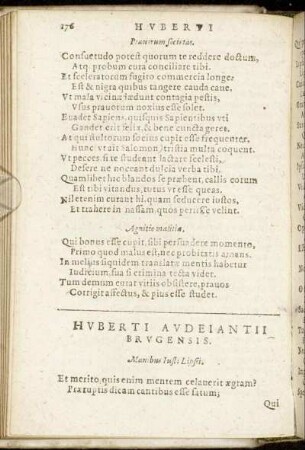 Huberti Avdeiantii Brugensis.