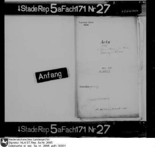 Zölle und Akzisen in den Königsmarck'schen Herrschaften Rotenburg und Neuhaus