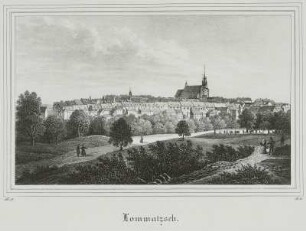 Ansicht der Stadt Lommatzsch