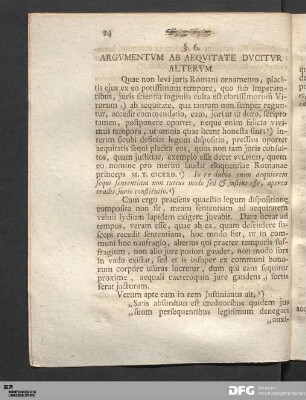 §. 6. Argvmentvm Ab Aeqvitate Dvcitvr Altervm.