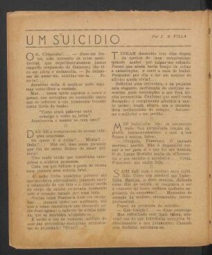 Um suicídio