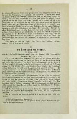 61. Die Übereinkunft von Versailles