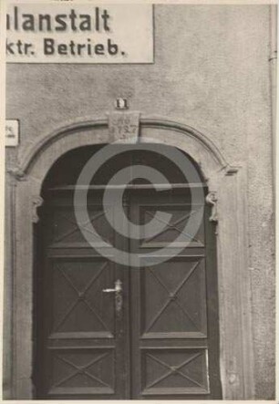 Portal von Bürgerhaus Markt 9 in Hirschberg