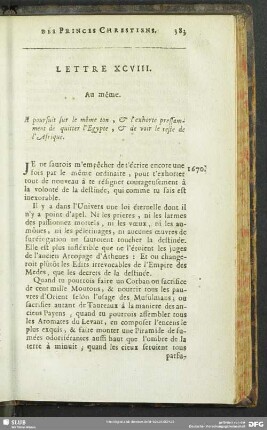 Lettre XCVIII. Au même