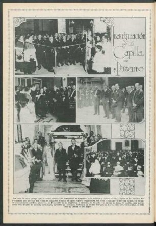 Inauguración de la Capilla de Pizarro