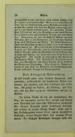 Das Königreich Würtemberg