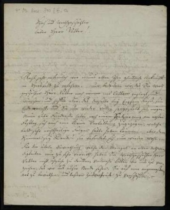 Brief von Wilhelm Boettner an Wilhelm Wille