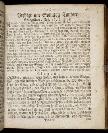 Predigt am Sonntag Cantate. - Predigt am Sonntag Exaudi.