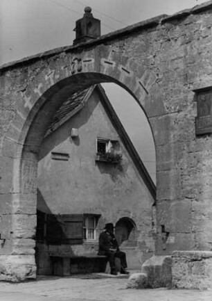 Rothenburg ob der Tauber. Historische Toreinfahrt