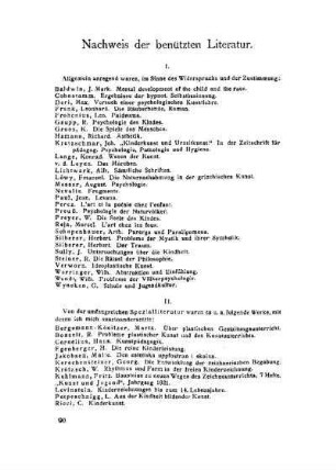 Nachweis der benützten Literatur