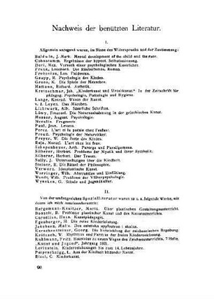 Nachweis der benützten Literatur