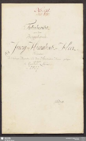 Fahrbericht von dem Berggebaeude Jung-Himmlisch-Heer. Fundgrube Im Freiberger Bergamts- und deren Hohenbirkner Revier gelegen - 17.6994 4.