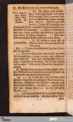VII.) Sag ab dem schändlichen Mißbrauch der Zungen.