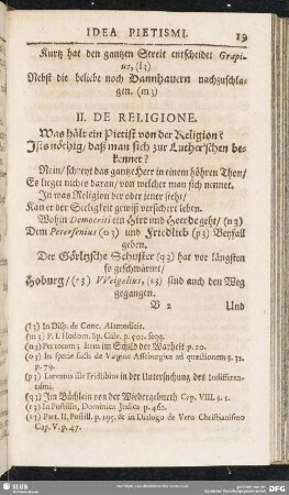 II. De Religione