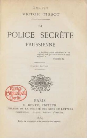 La police secrète prussienne