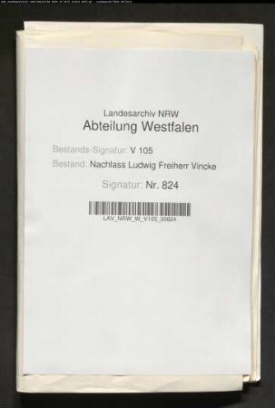 41 Briefe des Gatten Ludwig Vincke