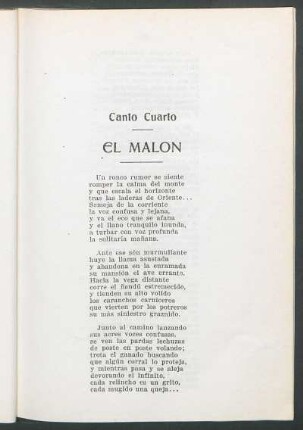 Canto Cuarto: El malón
