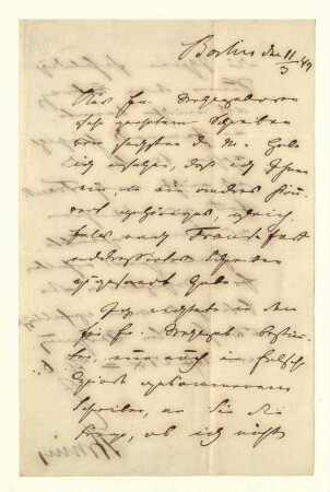 Eigenhändiger Brief mit Unterschrift