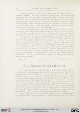 Zum Dionysos-Theater in Athen