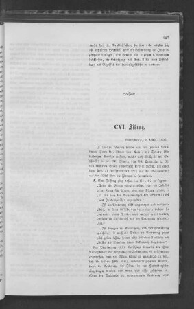 CVI. Sitzung.