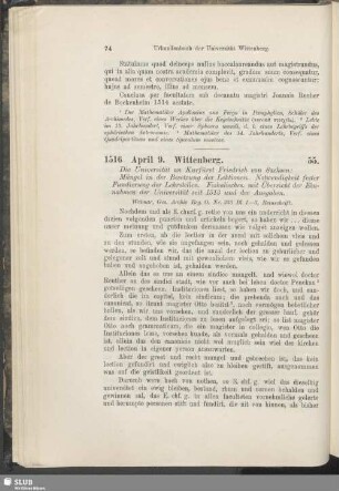 55. 1516, April 9. Wittenberg