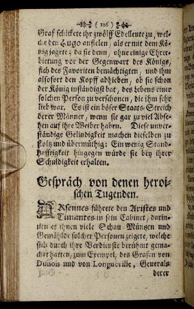 Gespräch von denen heroischen Tugenden.