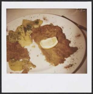 Schnitzel im Restaurant Alef-Alef in Wien