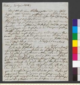 Brief von Zelter, Karl Friedrich an Goethe, Johann Wolfgang von