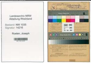 Entnazifizierung Joseph Roelen , geb. 19.03.1891 (Beamter)
