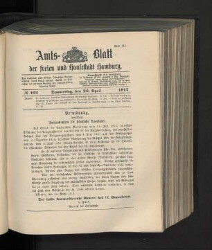 No. 102, 26. April 1917