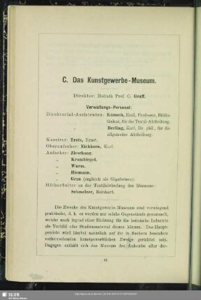 C. Das Kunstgewerbe-Museum