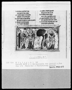 Weltchronik - Bruder Philipp — ---, Folio 1recto-256recto---, Folio 1recto-256rectoVertreibung Hagars, Folio 51verso