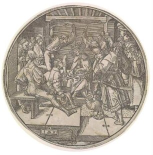 Die Dornenkrönung, Blatt 7 (von 12) aus der Serie "Die große runde Passion"