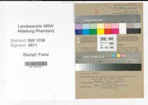 Entnazifizierung Franz Stumpf , geb. 27.11.1907 (Kaufmann)
