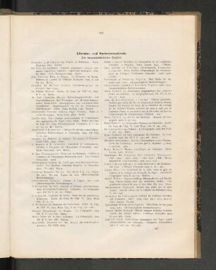 Literatur- und Kartenverzeichnis.