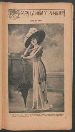 Traje de tarde - [Fotografía] : Para la niña y la mujer
