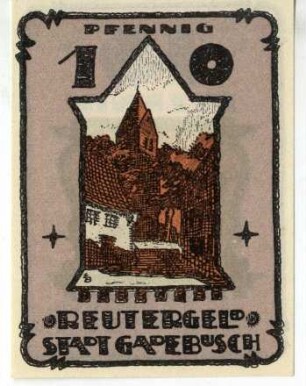 Geldschein / Notgeld, 10 Pfennig, 1921