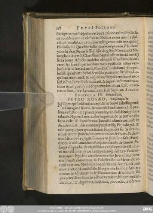 Epistola IV. Bruxellam. Petro Rosaeo, Iurisconsulto.
