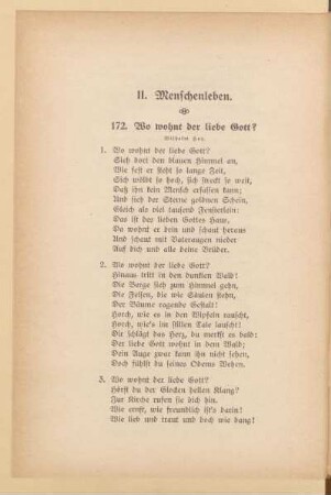 II. Menschenleben