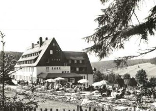 Rehefeld (Altenberg-Rehefeld-Zaunhaus). Grenzbaude mit Sonnenterrasse