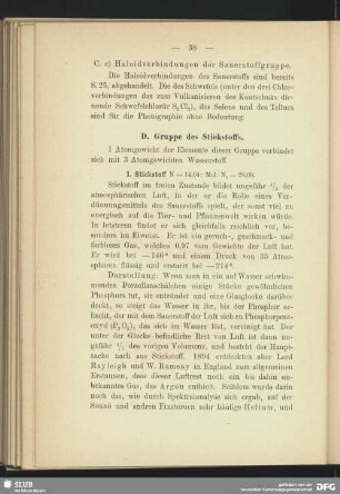 D. Gruppe des Stickstoffs